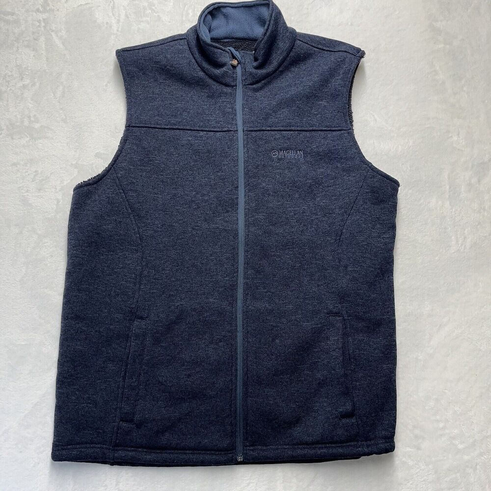 Magellan Outdoors Fleece Vest Men’s Sz 2X Navy Hiking Camping